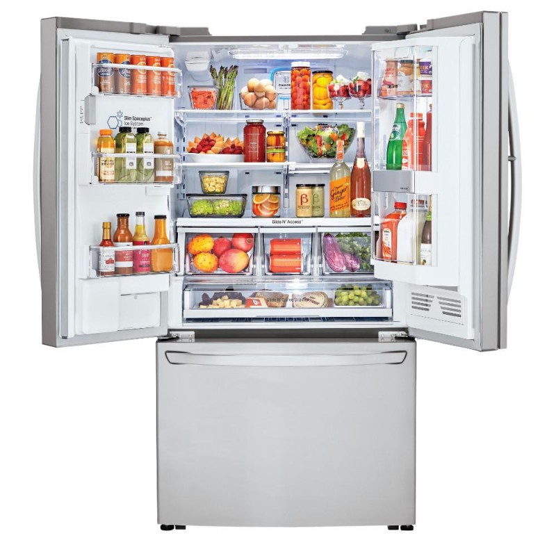 LG LFXC24796S 24 cu. ft. 3Door French Door Smart Refrigerator with InstaView DoorinDoor in